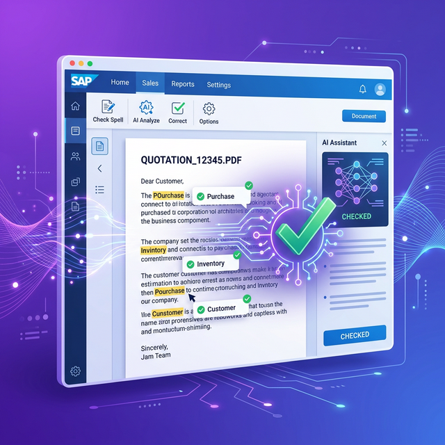 Spell Checker SAP AI Core